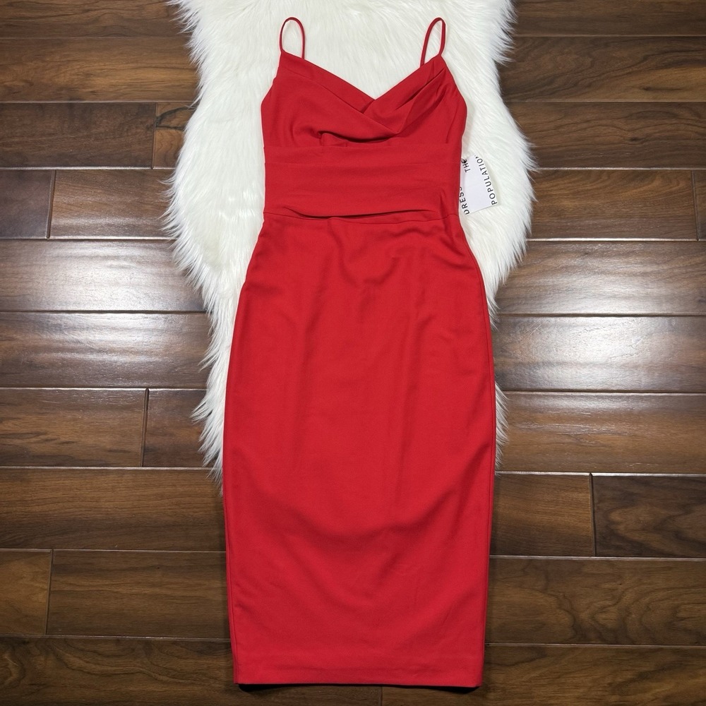Elegant Red Women's Dress